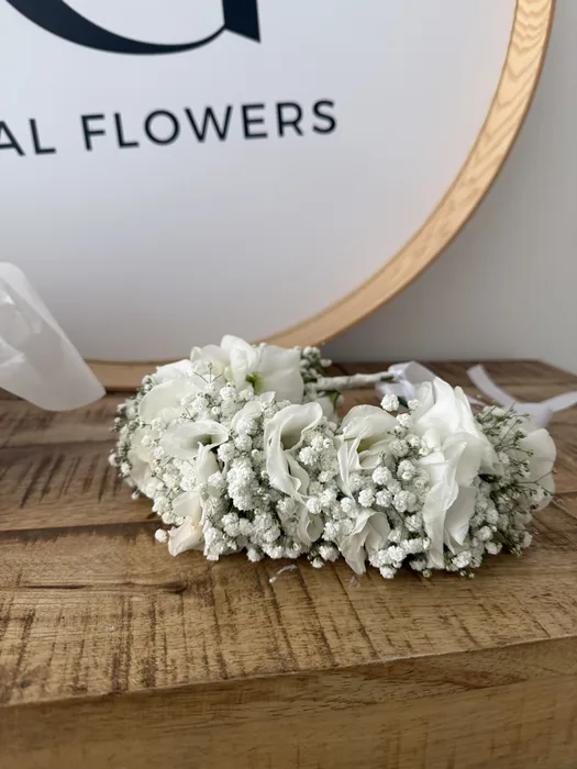 זר לראש XL לבן