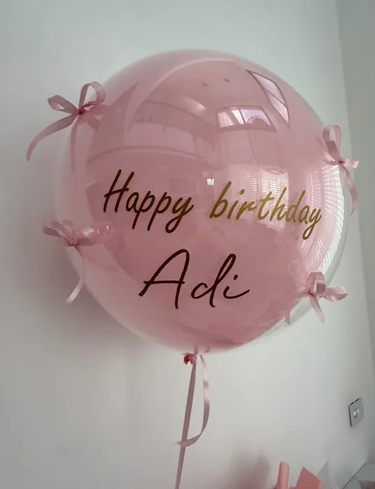 בלון בועה בגודל 24 אינץ עם כיתתוב אישי